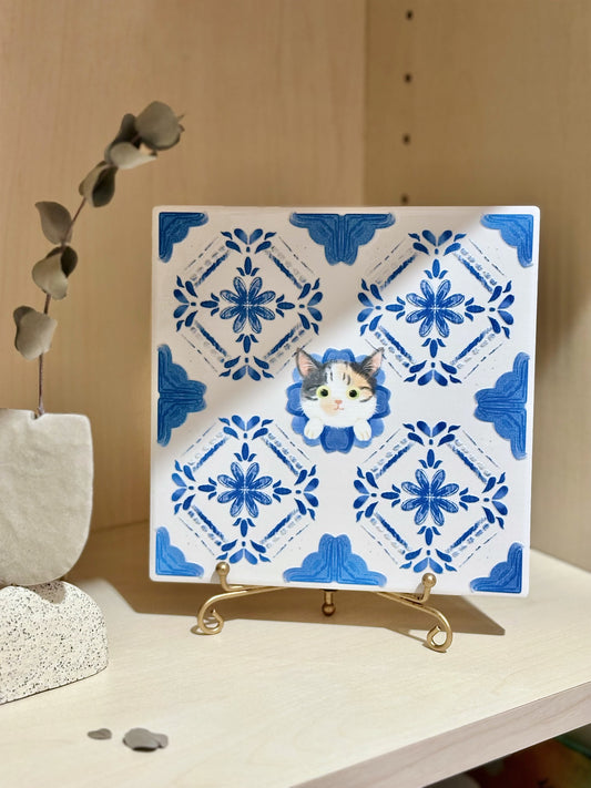 eunique-art-calico-cat-ceramic-decorative-tile