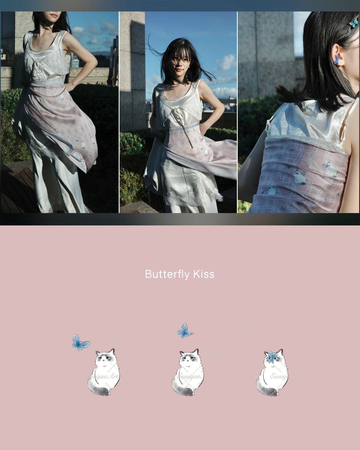 [ Released Sep. 16 ] Ragdoll & Sweet Pea - Butterfly Kiss Multi-Way Square Scarf