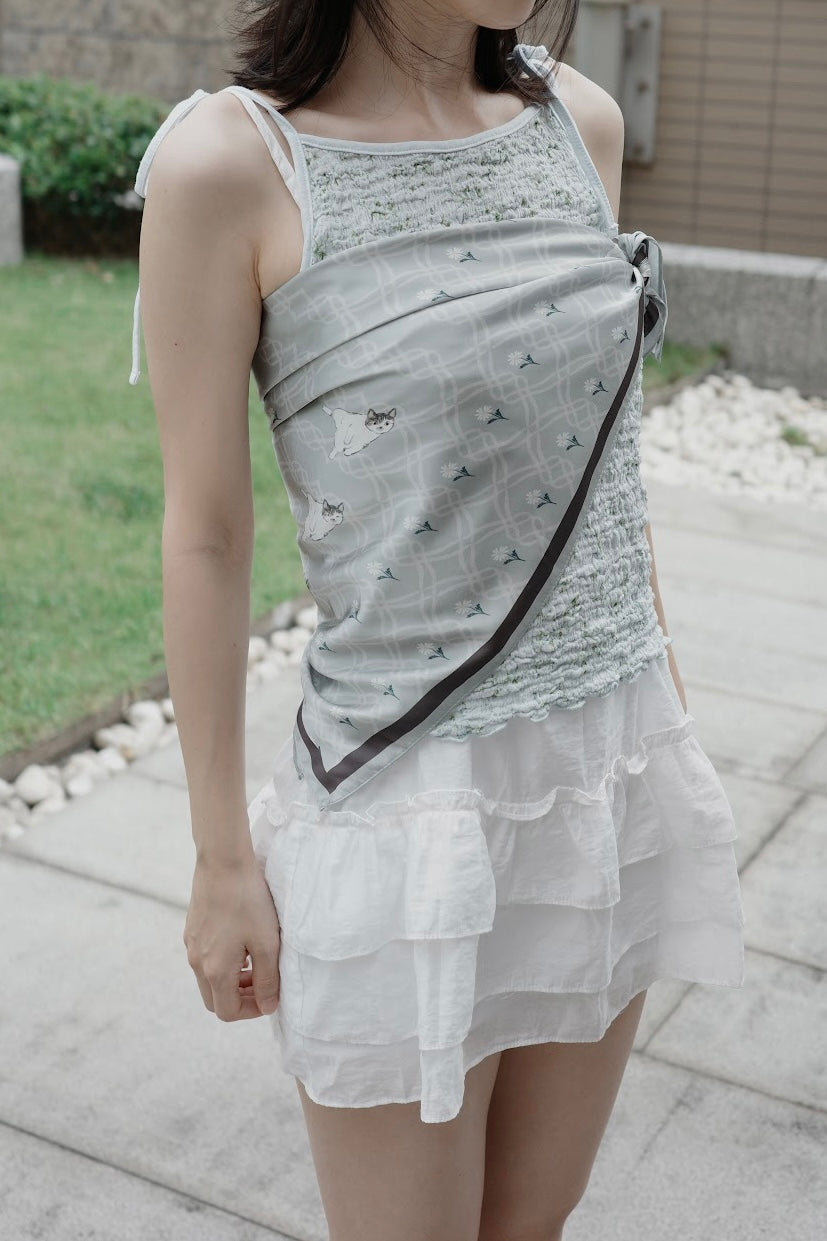 Tabby & Daisy Multi-Way Square Scarf
